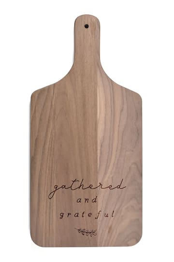 Gathered and Grateful 8" x 17" Walnut Paddle Cutting Board